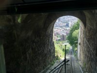 Nach kurzem Spaziergang zurück mit der Zahnradbahn ...